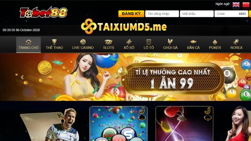 Cổng game tài xỉu uy tín nhất TOBET88