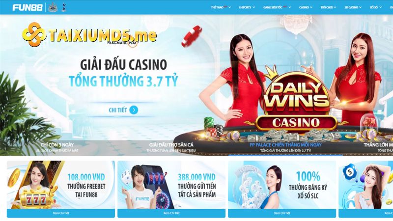 Fun88 được đánh giá là một trong những cổng game tài xỉu tặng tiền uy tín