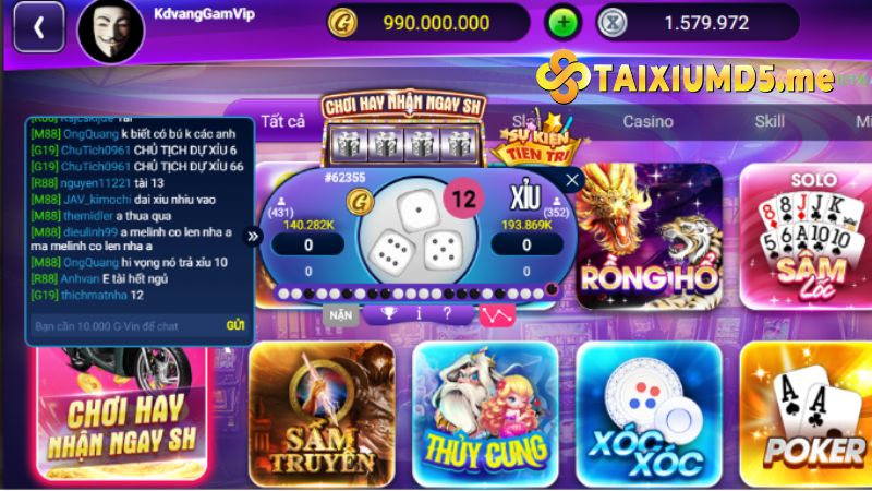 Web game tài xỉu M88 không quy định giới hạn đặt cược