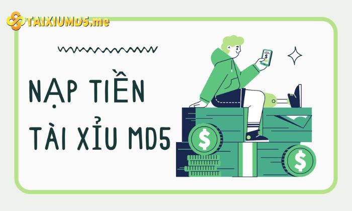 Giao diện các bước nạp tiền tài xỉu MD5 qua ứng dụng ngân hàng trực tuyến