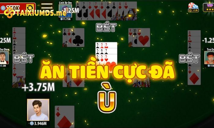 Giao diện bàn chơi Phỏm hiện đại và mượt mà tại hệ thống Tài Xỉu MD5